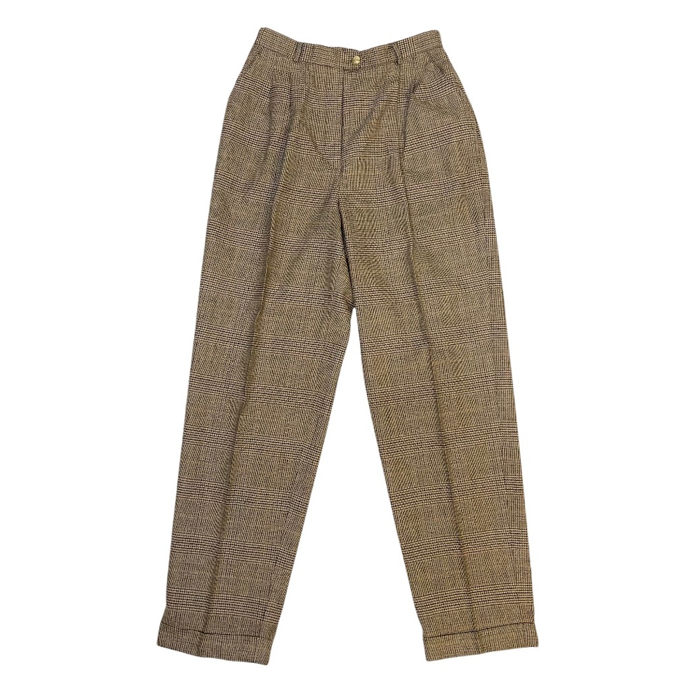 Ralph Lauren wool glen plaid pants